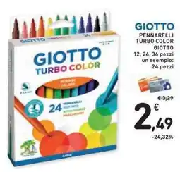 Conad Superstore Giotto pennarelli turbo color offerta