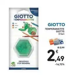 Conad Superstore Giotto temperamatite offerta