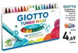 Conad Superstore Giotto pennarelli turbo maxi offerta