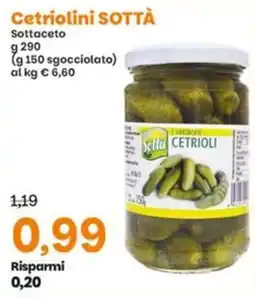 Prix Quality Cetriolini Sottà offerta