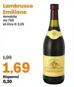 Prix Quality Lambrusco Emiliano Amabile offerta