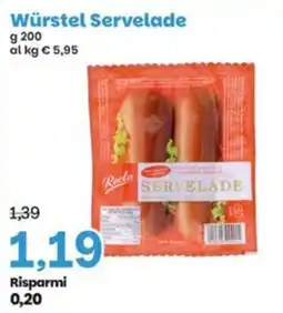 Prix Quality Würstel Servedale offerta