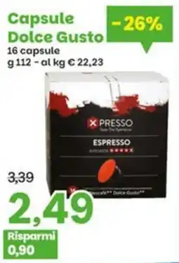 Prix Quality Capsule Dolce Gusto offerta