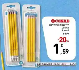 Conad Matite in grafite Conad offerta