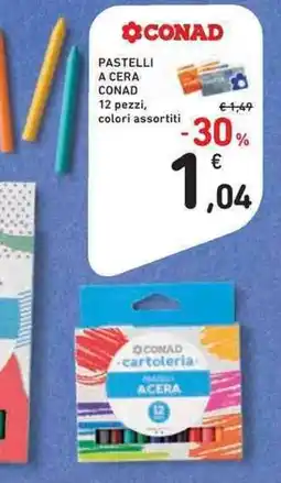 Conad Superstore Pastelli a cera Conad offerta