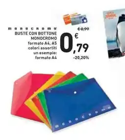 Conad Superstore Buste con bottone monocromo offerta