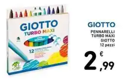Conad Giotto pennarelli turbo maxi offerta