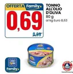 Eurospin Tonno all'olio d'oliva offerta