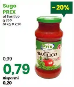 Prix Quality Sugo al Basilico Prix offerta
