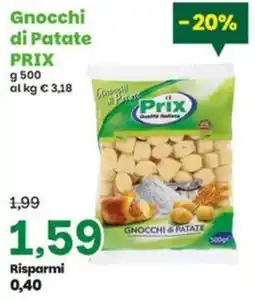 Prix Quality Gnocchi di Patate Prix offerta