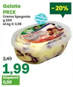 Prix Quality Gelato PRIX Crema Spagnola offerta