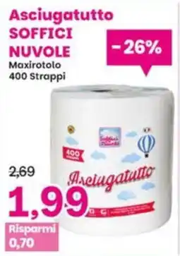 Prix Quality Asciugatutto Soffici Nuvole offerta