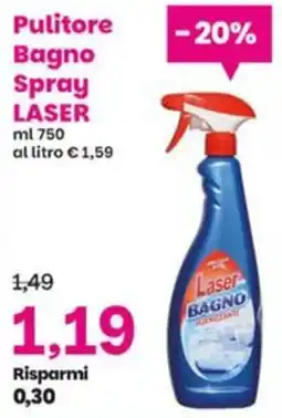 Prix Quality Pulitore Bagno Spray Laser offerta