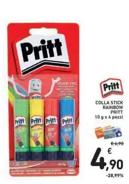 Conad Superstore Colla stick rainbow Pritt offerta