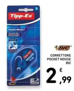 Conad Correttore pocket mouse Bic offerta