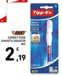 Conad Correttore Shake'n Squeeze Bic offerta