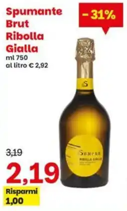 Prix Quality Spumante Brut Ribolla Gialla offerta