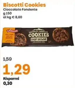 Prix Quality Griesson Cookies Cioccolato Fondente offerta