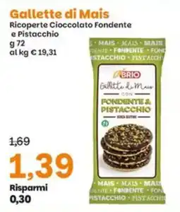Prix Quality Gallette di Mais con Fondente & Pistacchio Brio offerta