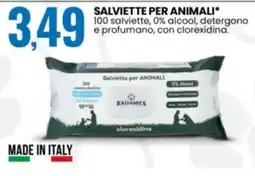 Eurospin Salviette per animali Radames offerta