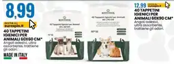 Eurospin Tappetini igienici per animali Radames offerta
