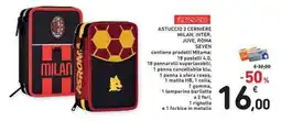 Conad Superstore Astuccio 3 cerniere Milan, Inter, Juve, Roma Seven offerta