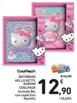 Conad Superstore Notebook Hello Kitty, Kuromi Coolpack offerta