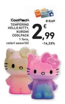Conad Superstore CoolPack Temperino Hello Kitty, Kuromi offerta