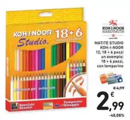 Conad Superstore Matite Studio Koh-I-Noor offerta