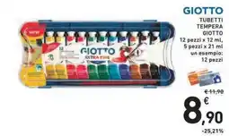 Conad Superstore Tubetti tempera Giotto offerta