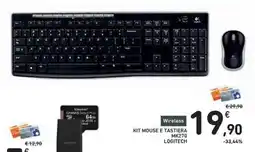 Conad Superstore Kit mouse e tastiera mk270 logitech offerta