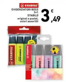 Conad Evidenziatori Boss Stabilo offerta