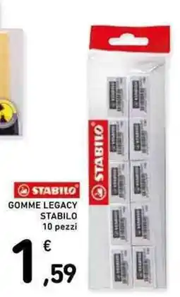 Conad Gomme Legacy Stabilo offerta