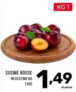Il Centesimo Susine rosse in cestino offerta