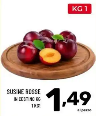 Susine rosse in cestino