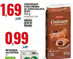 Eurospin Croissant con crema al cioccolato Dolciando offerta