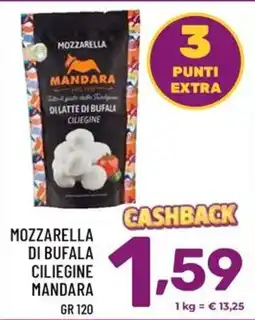 Il Centesimo Mozzarella di bufala ciliegine mandara offerta