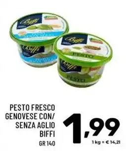 Il Centesimo Pesto fresco genovese con/ senza aglio Biffi offerta