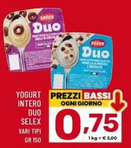 Il Centesimo Yogurt intero duo Selex offerta