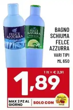 Il Centesimo Bagno schiuma Felce Azzurra offerta
