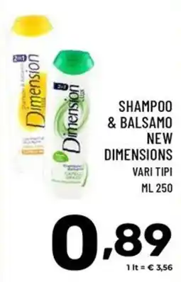 Il Centesimo Shampoo & balsamo new dimensions offerta