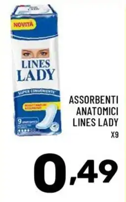 Il Centesimo Assorbenti anatomici Lines Lady offerta