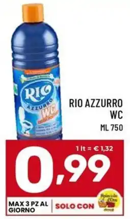 Il Centesimo Rio Azzurro WC offerta