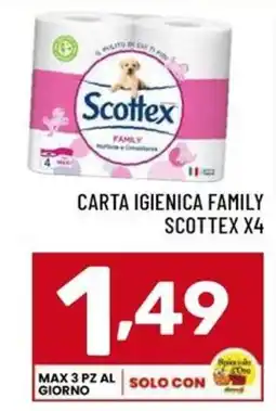 Il Centesimo Carta igienica family Scottex offerta