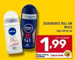 Il Centesimo Deodorante roll-on Nivea offerta