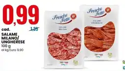 Eurospin Fresche Fette Salame Milano/Ungherese offerta