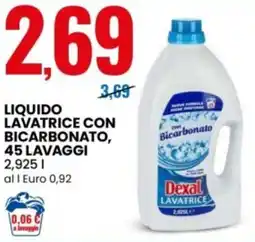 Eurospin Liquido lavatrice con bicarbonato Dexal offerta