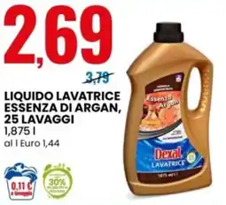 Eurospin Liquido lavatrice essenza di argan Dexam offerta