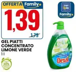 Eurospin Gel piatti concentrato limone verde Dexal offerta