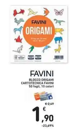 Conad Superstore Favini blocco origami offerta